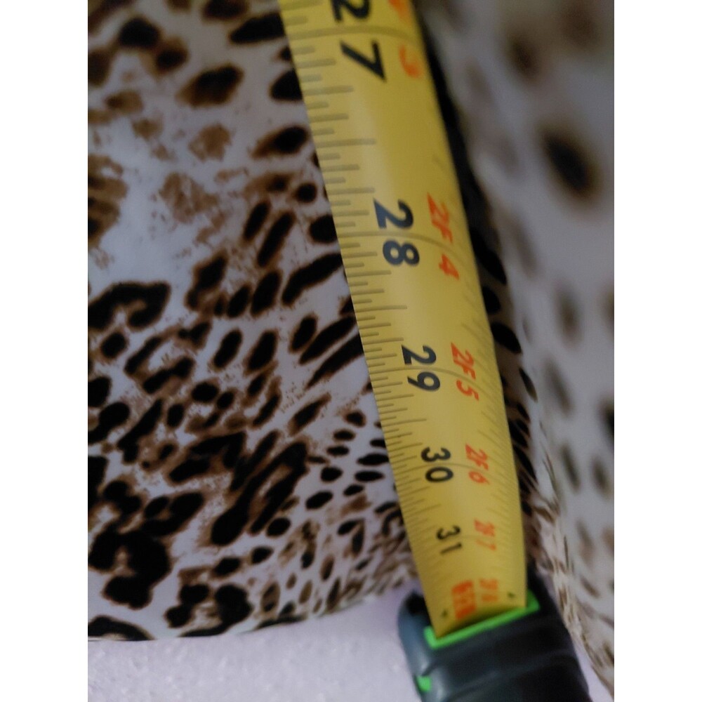 Chicos Women’s Leopard Print Button Down Shirt Tunic Animal Print Size 3(XL) - Picture 10 of 11